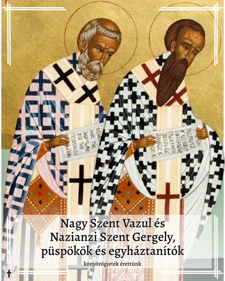 Január 02 – Nagy Szent Bazil, Nazianzi Szent Gergely Január 02 – Nagy Szent Bazil, Nazianzi Szent Gergely