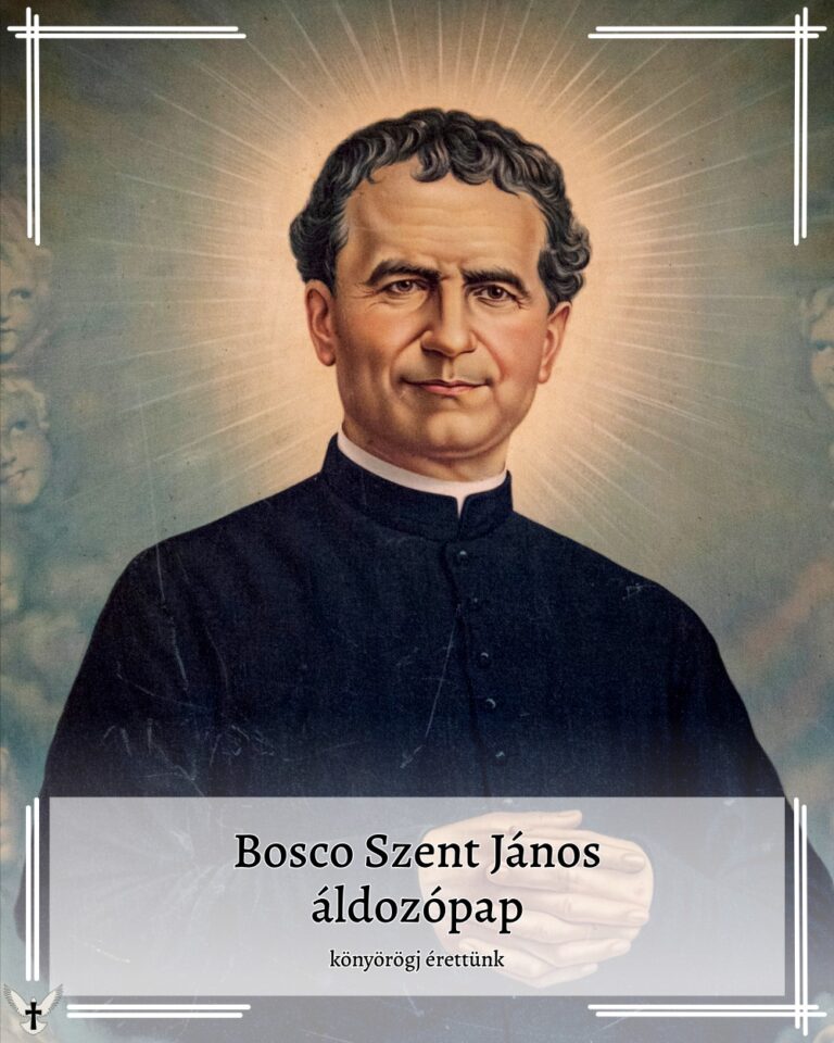 Január 31 – Bosco Szent János Január 31 – Bosco Szent János
