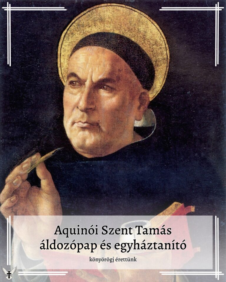 Január 28 – Aquinói Szent Tamás Január 28 – Aquinói Szent Tamás